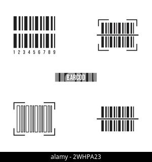 Flat barcode icon symbol vector Illustration Stock Vector Image & Art ...