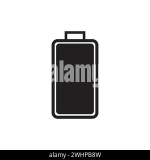 Flat battery icon symbol vector Illustration. Stock Vector