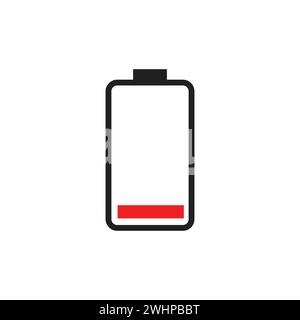 battery icon in trendy flat design. Stock Vector