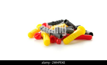 Colorful plastic dowels Stock Photo