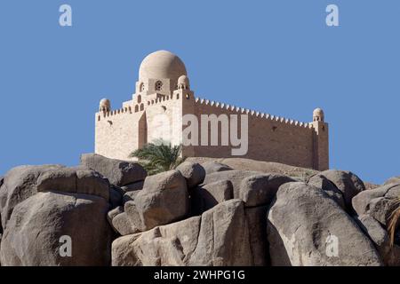 The Mauseoleum of the Aga Khan, Aswan, Egypt Stock Photo