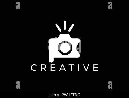 Creative Black Abstract Camera Logo Design Symbol Vector Illustration ...