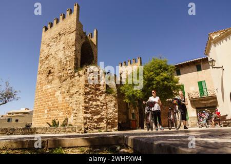 Puerta de Mallorca - puerta de Sant Sebastia- Stock Photo