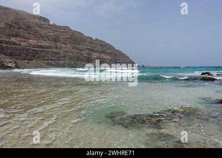 Playa de la Canteria bei Orzola auf Lanzarote Stock Photo