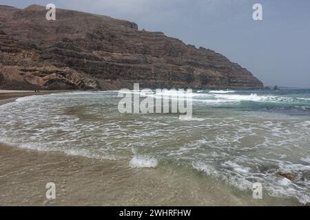 Playa de la Canteria bei Orzola auf Lanzarote Stock Photo