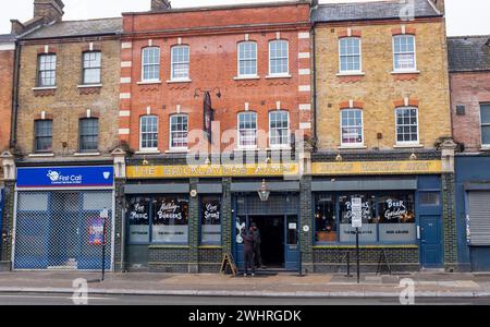 The Bricklayers Arms Pub in Tottenham High Road , Borough of Haringey  , North London , England UK Stock Photo