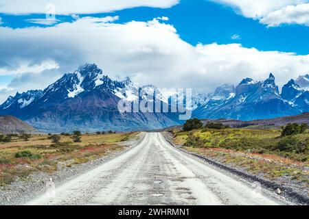 Torres del Paine National Park, in Chilean Patagonia Stock Photo