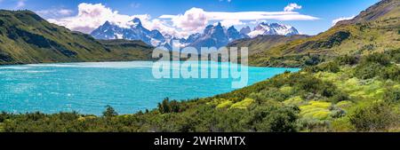 Torres del Paine National Park, in Chilean Patagonia Stock Photo