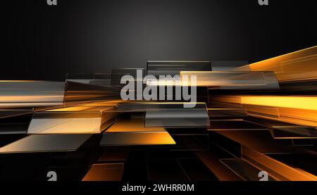 Modern 3D Business Background Stock Photo