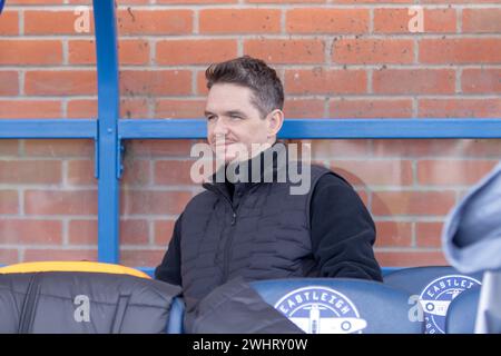 Eastleigh, UK. 11th Feb, 2024. Manchester united manager Marc Skinner ahead of the Adobe Womens FA Cup game between Southampton and Manchester United at Silverlake Stadium, Eastleigh. (Tom Phillips/SPP) Credit: SPP Sport Press Photo. /Alamy Live News Stock Photo