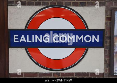 Ealing Common Station sign Stock Photo
