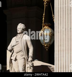 Goethe Statue at the Old Opera House in Frankfurt Main Stock Photo