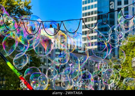 Soap bubbles Stock Photo