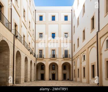 complex of the church and convent of Santa Chiara in the historic center of Bari, Puglia region, southern Italy, Europe, September 18, 2022 Stock Photo