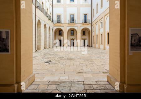 complex of the church and convent of Santa Chiara in the historic center of Bari, Puglia region, southern Italy, Europe, September 18, 2022 Stock Photo