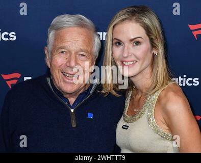 Robert Kraft and Dana Blumberg attend Michael Rubin's Fanatics Super Bowl party at the Marquee Nightclub at The Cosmopolitan of Las Vegas on February 10, 2024 in Las Vegas, Nevada. Photo: C Flanigan/imageSPACE Stock Photo