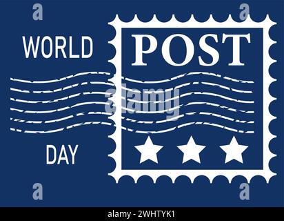 Post mail delivery poster for postage logistics. Vector flat design of ...