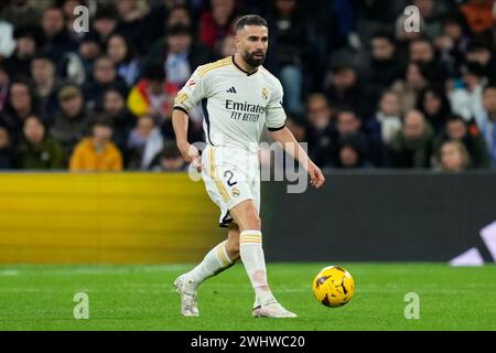 Madrid, Spain. 10th Feb, 2024. Daniel Carvajal of Real Madrid during the La Liga match between Real Madrid and Girona FC played at Santiago Bernabeu Stadium on February 10 2024 in Madrid, Spain. (Photo by Cesar Cebolla/PRESSINPHOTO) Credit: PRESSINPHOTO SPORTS AGENCY/Alamy Live News Stock Photo