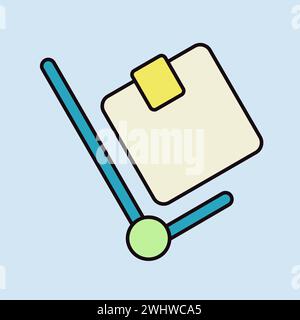 Hand truck icon. E-commerce sign. Graph symbol for your web site design, logo, app, UI. Vector illustration, EPS10. Stock Vector