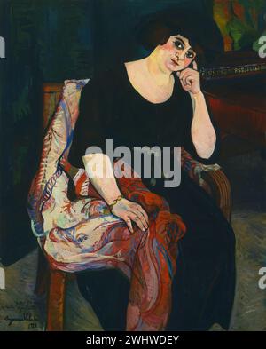 Suzanne Valadon - Portrait de madame Zamaron Stock Photo