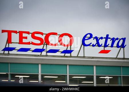 Tesco extra supermarket Stock Photo