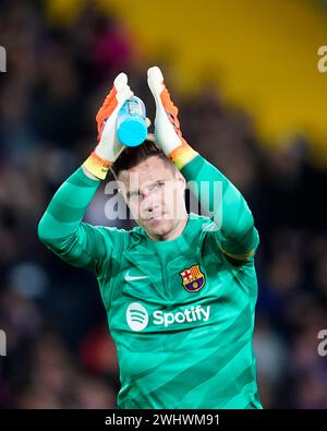 Barcelona, Spain. 11th Feb, 2024. during the La Liga EA Sports match between FC Barcelona and Granada CF, date 24, played at Lluis Companys Stadium on February 11, 2024 in Barcelona, Spain. (Photo by Sergio Ruiz/PRESSINPHOTO) Credit: PRESSINPHOTO SPORTS AGENCY/Alamy Live News Stock Photo