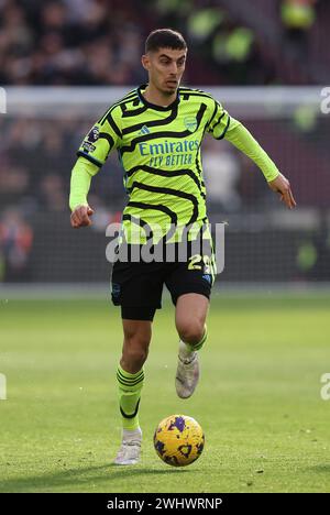 London, UK. 11th Feb, 2024. Kai Havertz of Arsenal during the Premier League match at the London Stadium, London. Picture credit should read: David Klein/Sportimage Credit: Sportimage Ltd/Alamy Live News Stock Photo