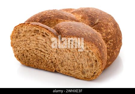 Integral Half loaf isolated on white background Stock Photo