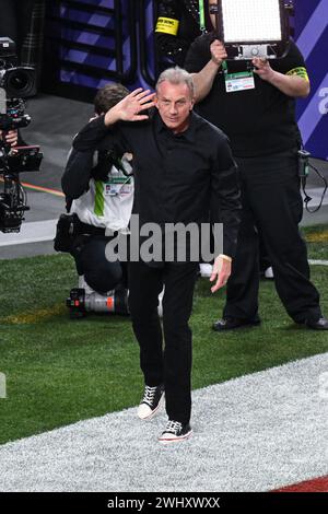 Las Vegas, USA. 11th Feb, 2024. Joe Montana attends Super Bowl LVIII between the San Francisco 49ers and the Kansas City Chiefs held at Allegiant Stadium in Las Vegas, Nevada on February 11, 2024.(Photo by Anthony Behar/Sipa USA) Credit: Sipa USA/Alamy Live News Stock Photo