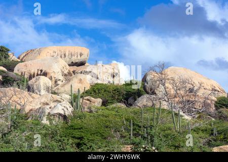 Ayo Rock Formations, Aruba, ABC Islands, Leeward Antilles, Caribbean Stock Photo