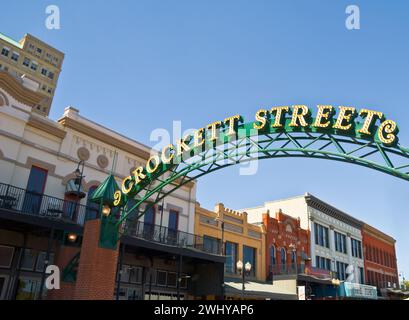 Crockett Street Entertainment District historic buildings that