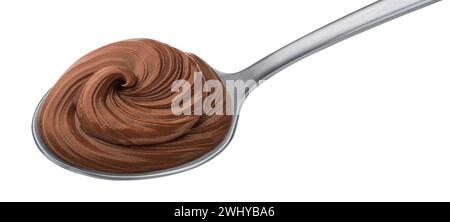 Hazelnut cream isolated on white background Stock Photo