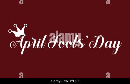 Happy Aprils' Fool Day Text illustration design Stock Vector