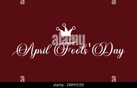 Happy Aprils' Fool Day Text illustration design Stock Vector