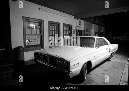 USA; 02-10-2024: The 1966 Dodge Coronet 500. The coronet is an automobile that was marketed by Dodge in seven generations, and shared nameplates with Stock Photo