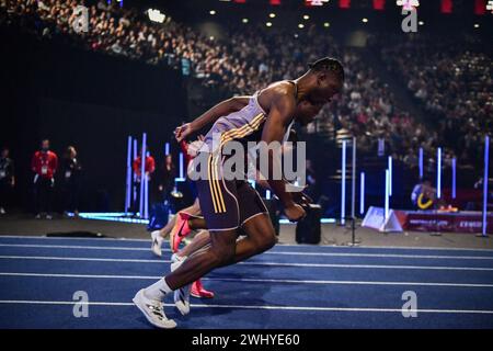 Paris, France. 11th Feb, 2024. Athletes compete during the Meeting of Paris Indoor 2024 at the Accor Arena in Paris, France on February 11, 2024. Photo by Firas Abdullah/ABACAPRESS.COM Credit: Abaca Press/Alamy Live News Stock Photo