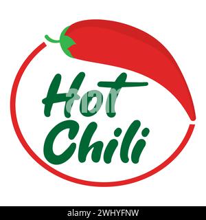 Red hot chili pepper. Red Hot Chili logo designs concept vector, Spicy Pepper logo designs template. Chili peppers on fire. Chili pepper icon Stock Vector