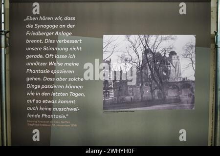 Former synagogue Frankfurt/M, Friedberger Anlage Stock Photo