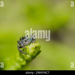 Macro insect photography, Succulent cactus close-ups, Nature details, Insect macro shots, Cactus plant details, Close-up photography, Macroscopic view Stock Photo