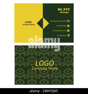 Exclusive and Unique Professional Business Card Design. Stock Vector