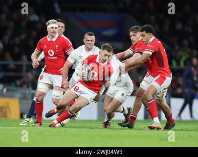 Wales' Cameron Winnett in action during the Guinness Six Nations match ...