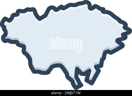 Icon for cardiff,map Stock Vector