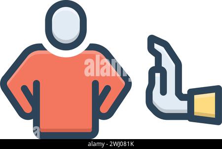 Icon for excuse,apology Stock Vector