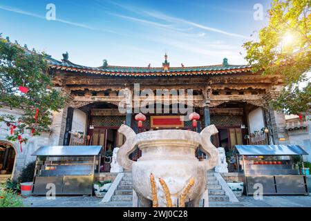 The Legal Temple is located in the ancient town of Guandu in the southeastern suburbs of Kunming, Yunnan, China. Stock Photo