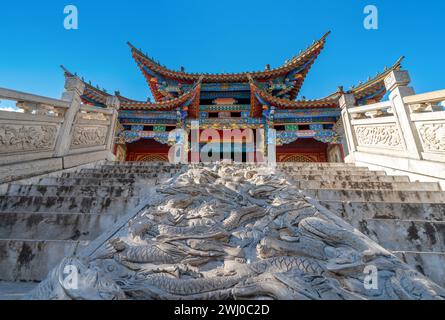 The Legal Temple is located in the ancient town of Guandu in the southeastern suburbs of Kunming, Yunnan, China. Stock Photo