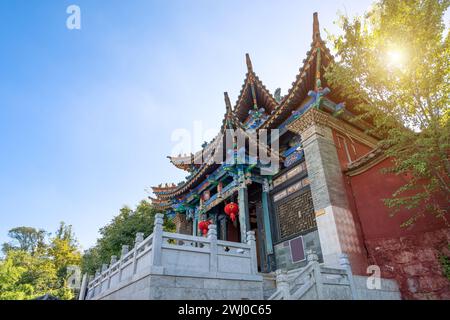 The Legal Temple is located in the ancient town of Guandu in the southeastern suburbs of Kunming, Yunnan, China. Stock Photo