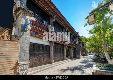 Guandu Ancient Town has a history of over a thousand years, located in Kunming, China. Stock Photo