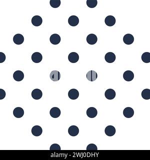 Background with large round dot. Blue dot pattern, abstract techno element for modern and retro technological design. Simple color vector pictogram is Stock Vector
