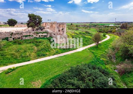 Ruins of the city of Antipatris Stock Photo