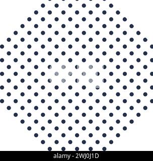 Small round dot background. Black dot pattern, abstract techno element for modern and retro technological design. Simple color vector pictogram isolat Stock Vector